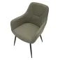 KRZESŁO VICENZA ZIELONE ZESTAW 2 SZT 58x63x85,5 cm